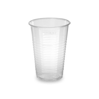 Klarer Trinkbecher
