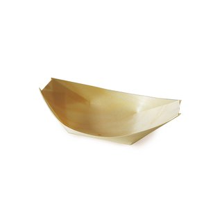 2000 Fingerfood-Schale aus Holz, Schiffchen 11 x 7 cm