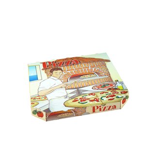100 Pizzakarton aus Mikrowellpappe 26 x 26 x 3 cm