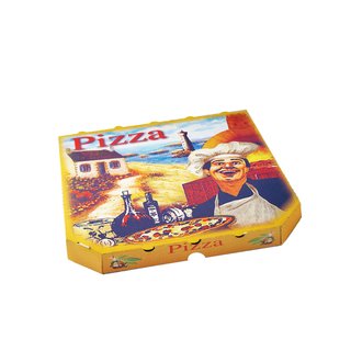 100 Pizzakarton aus Mikrowellpappe 30 x 30 x 3 cm