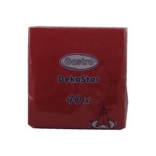 960 Servietten DekoStar 40 x 40 cm rot